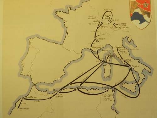 itinéraire 4° DMM (livre "Au coeur de Senlis, le 41° RT")